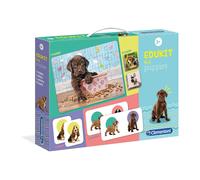 Clementoni - 18071 - Edukit 4 In 1 - Puppies (Memo, Domino, Puzzle 30 pezzi, Cubi) - Made In Italy - Memory - Gioco Di Memoria E Logica, gioco educativo bambino 3 anni, puzzle bambini