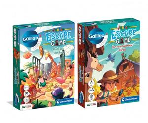 Clementoni Escape Games: fuga dallo zoo e la zucca scomparsa | Clementoni 84074 - Gioco di società per puzzle e indovinazioni, a partire dagli 8 anni, gioco per la famiglia