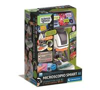 Clementoni Scienza e Gioco - Microscopio smart AI, Interattivo con Telecamera Wi-Fi, Super Microscopio con modalità Digitale e analogica, Bambini 8+ Anni, Lingua Italiana, 19387