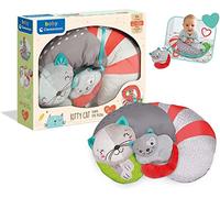 Clementoni for You, 17278, Kitty Cat Tummy Time Pillow, Cuscino per Supportare Sviluppo dei Muscoli per Il Gattonamento
