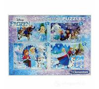 Clementoni Frozen 4 in 1 Puzzle 20 x 60 x 100 x 180 pezzi - Puzzle