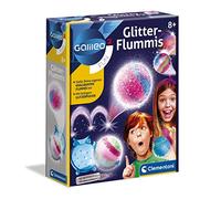 Clementoni Gioco Galileo Glitter-Flummies-Kit per esperimenti per Bambini a Partire dagli 8 Anni, Multicolore, 6,55X21X25,2, 59220