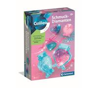 Clementoni Galileo Lab 59443 - Set di gioielli e ciondoli magici per fai da te, con stampi in ghisa e polvere colorata, set di gioielli con glitter a partire dai 7 anni