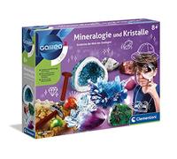 Clementoni Galileo Lab Mineralogia e Cristalli - Gioco per Bambini a Partire dagli 8 Anni - incl. Strumenti di scavo e geodo di Cristallo, 59005