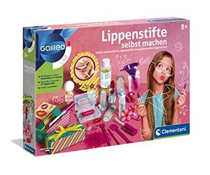 Clementoni Galileo Lab - Rossetti Fai da Te, Scatola per esperimenti per Gli Appassionati di Bellezza, Prodotti profumati per la Cura delle Labbra, Giocattoli per Bambini dagli 8 Anni 59117