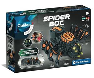 Clementoni Galileo Robotic Spider Bot 59478 - Robot giocattolo a forma di ragno, per bambini dagli 8 anni in su, con assemblaggio per la pazienza e il pensiero logico