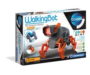 Clementoni Galileo Science - WalkingBot, robot da costruzione fai da te, entrata in elettronica e robotica, scienza per esploratori, high-tech per bambini dagli 8 anni 59111