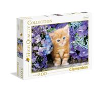 Clementoni Gatto Zenzero In Fiori 500 Pezzi - Puzzle