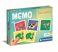 Clementoni Giocattolo educativo Memo Pocket Farm Animals 48 Tiles - Per Bambini 3-5 anni, Made in Italy 18316