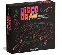 Clementoni - Gioco da Tavolo Disco Draw Party Game con Lavagna Girevole