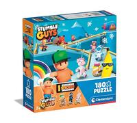 Clementoni Guys-180 Pezzi Bambini 7 Anni, Puzzle Personaggi Stumble Guys Videogioco, Gaming, Made In Italy, 29323, Multicolore