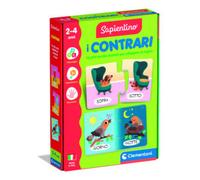 Clementoni Sapientino - I Contrari, Gioco Educativo con Tessere Incastro per Bambini 2-4 Anni, Puzzle per Sviluppare Il Linguaggio e la Logica, Made in Italy, Lingua Italiana, 16843