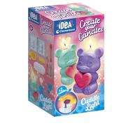 Clementoni Idea - Create Your Candles Bear, Kit per Creare 2 Candele Artigianali a Forma di Orsetto, per Bambini 8+ Anni, Laboratorio Creativo, Idea Regalo, Made in Italy, 18350