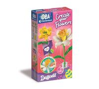 Clementoni Idea - Create Your Flowers, Kit Creativo per Comporre Fiori, Bambini 8+ Anni, con 2 Narcisi in Carta da Assemblare e Personalizzare, Idea Regalo Gioco Made in Italy, Lingua Italiana, 18876