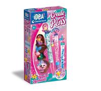 Clementoni Idea - Create Your Pens: Magical Mermaids, Laboratorio delle Penne Personalizzate, Kit Creativo per Bambini 6+ Anni, con 3 Penne Personalizzabili con Inchiostri e Accessori, 18131