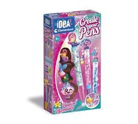 Clementoni Idea - Create Your Pens: Magical Mermaids, Laboratorio delle Penne Personalizzate, Kit Creativo per Bambini 6+ Anni, con 3 Penne Personalizzabili con Inchiostri e Accessori, 18131