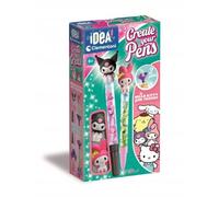 Clementoni Idea - Create Your Pens My Melody e Kuromi, Mini Lab Penne Personalizzabili Bambini 6+ Anni, Kit Creativo con 2 Penne da Decorare e Personaggi, 18431