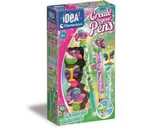 Clementoni Idea - Create Your Pens: Wonderful Butterflies, Laboratorio delle Penne Personalizzate, Kit Creativo per Bambini 6+ Anni, con 3 Penne Personalizzabili con Inchiostri e Accessori, 18873