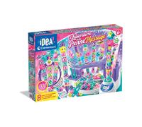 Clementoni Idea - Laboratorio delle Penne Message, Kit Creativo per Bambini 6+ Anni, con 100+ Accessori e 8 Penne Personalizzabili con Lettere e Charms, Lingua Italiana, 18219