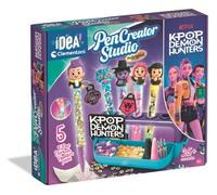 Clementoni Idea - Pen Creator Studio KPOP Demon Hunters, Laboratorio delle Penne Personalizzate, Kit Creativo Bambini 6+ Anni con Astuccio e Accessori, 18476