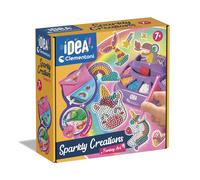 Clementoni Idea - Sparkly Creations Fantasy Art, Diamond Art per Bambini 7+ Anni