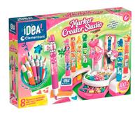Clementoni IDEA The Markers Lab, kit fai da te per bambini, stazione di design con inchiostri, tubi e accessori, dai 6 anni in su