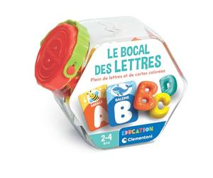 Clementoni - Il barattolo delle lettere - 2-4 anni - gioco educativo per bambini per scoprire l'alfabeto e le prime parole, lettere e carte illustrate, giocattolo di apprendimento giocoso, idea regalo