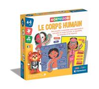 Clementoni | Il Corpo Umano - Montessori | Gioco Educativo 4-6 Anni | 3 Puzzle Sovrapposti con 45 Etichette | Anatomia Visuale | Metodo Autocorrettivo | Sviluppo Linguaggio e Osservazione