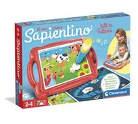 Clementoni - Il Mio Primo Sapientino Tutti in Fattoria, Gioco Educativo Bambini 2-4 Anni, Banchetto Elettronico Portatile con Penna Parlante e 12 Maxi Schede, Made in Italy, Lingua Italiana, 16944