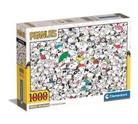 Clementoni 39804 Impossible Peanuts 1000 Pieces, Jigsaw Adults, Comic Puzzle, Di
