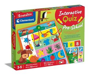 Clementoni Interactive Quiz Junior, Il Mosaico Inserto è Creato Per I Bambini In Età Prescolare Da 3 A 5 Anni, Multicolor - 56075