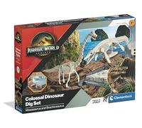 Clementoni - Jurassic World Rebirth, Set Scavo per Dinosauri, Gioco Scientifico 7+ Years, Due Fossili di Dinosauro da Scavare e Assemblare, Kit per Archeologia, Made in Italy, Lingua Italiana, 19434