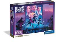 Clementoni Puzzle 1000 Pezzi per Adulti e Ragazzi, Illustrazione con Tema K-pop Demon Hunters, Idea Regalo, Made in Italy, 70x50 cm, Poster Incluso, 37121