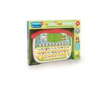 Clementoni - Computer Kid La Casa degli Animali, Gioco Educativo Bambini 2-4 Anni, 16 attività, Impara Lettere Numeri Animali Habitat e Musica, con Finestra Interattiva, Lingua Italiana, 16490
