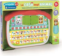 Clementoni - Computer Kid La Casa degli Animali, Gioco Educativo Bambini 2-4 Anni, 16 attività, Impara Lettere Numeri Animali Habitat e Musica, con Finestra Interattiva, Lingua Italiana, 16490