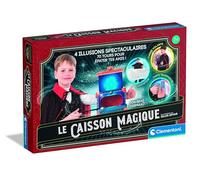 Clementoni - La scatola magica dai 7 anni - Cofanetto di magia per bambini - Gioco interattivo con luci, suoni e accessori - 80 giri - Nuova edizione giocosa