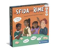 Clementoni - La Sfida delle Rime, Gioco da Tavolo Creativo con Carte e Tabellone, Sfide di Prontezza e Lessico, 2+ Giocatori, Made in Italy, Lingua Italiana, 16664