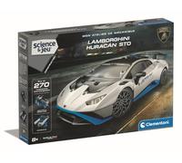 CLEMENTONI - Lamborghini Huracan STO a construire - Roues orientables - Manuel illustré et application pour visualisation 3D -