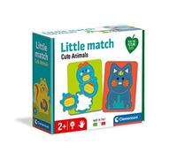 Clementoni- Little Match-Piccoli Animali-6 Mini, Tessere Puzzle a Incastro, Gioco educativo Bambini 2 Anni, Made in Italy, Multicolore, 16324