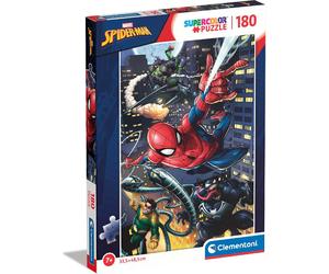 Clementoni Marvel Spider Man Supercolor - Puzzle 180 Pezzi per Bambini da 7+ Anni - 29782
