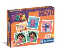 Clementoni Memo Pocket Dora the Explorer 2025 - Gioco di memoria con 48 tessere colorate per bambini