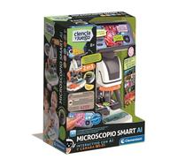 Clementoni - Microscopio digitale 2 in 1 con WI-FI - Scopri i Segreti del Microcosmo - 12 Temi da esplorare - Telecamera WiFi con accesso da App - 55623