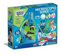 Clementoni Microscopio Super Laboratorio con 50 Esperimenti di Scienza