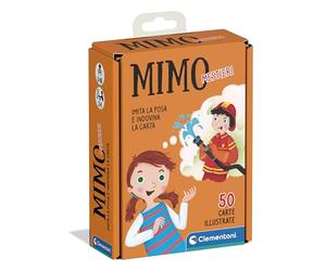 Clementoni - Mimo Mestieri, Mazzo di 50 Carte per Imitare Pose e Indovinare l'Azione, per Bambini 5+ Anni e Tutta la Famiglia, 2-6 Giocatori, Idea Regalo Made in Italy, Lingua Italiana, 16732