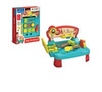Clementoni - Baby Workbench-Banchetto Lavoro Attrezzi in Legno, Tavolino Bambini