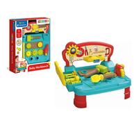 Clementoni - Baby Workbench-Banchetto Lavoro Attrezzi in Legno, Tavolino Bambini