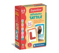 Clementoni Sapientino Montessori - Alfabeto Tattile, Gioco Educativo per Bambini 3-5 Anni con Flashcards per Imparare Lettere e Parole, Made in Italy, Lingua Italiana, 16838