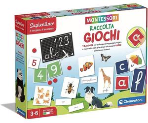 Clementoni Montessori - Gioco educativo per Imparare Alfabeto, Numeri, Forme e