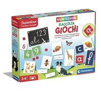 Clementoni Montessori - Gioco educativo per Imparare Alfabeto, Numeri, Forme e