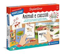Clementoni Gli Animali E I Loro Cuccioli Montessori 16271a-Clementoni